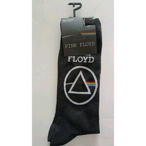 Perriscope Socks Pink Floyd  "Dark Side of the Moon" 1 Pair Black Size 7-12 New